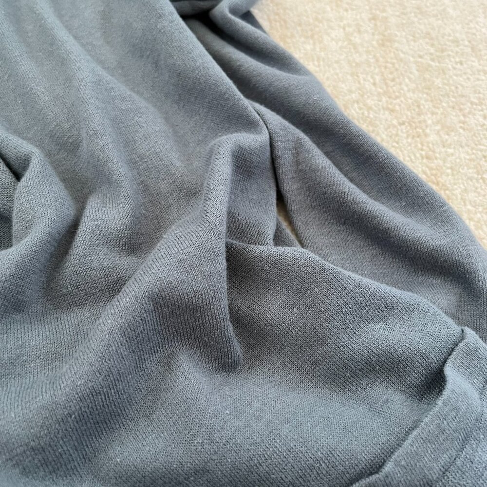 LOFT Outlet Blue Cotton Lightweight Open Front Cardigan Sweater Knit Top L - Picture 8 of 10